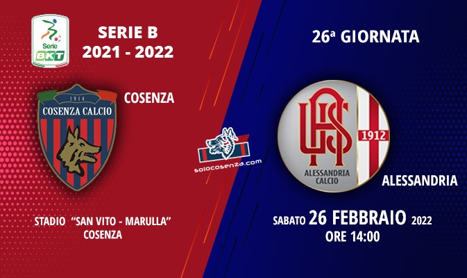 Cosenza-Alessandria: tutto sul match di domani pomeriggio al “Marulla”