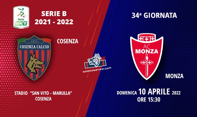 Cosenza-Monza: tutto sul match di domani pomeriggio al “Marulla”