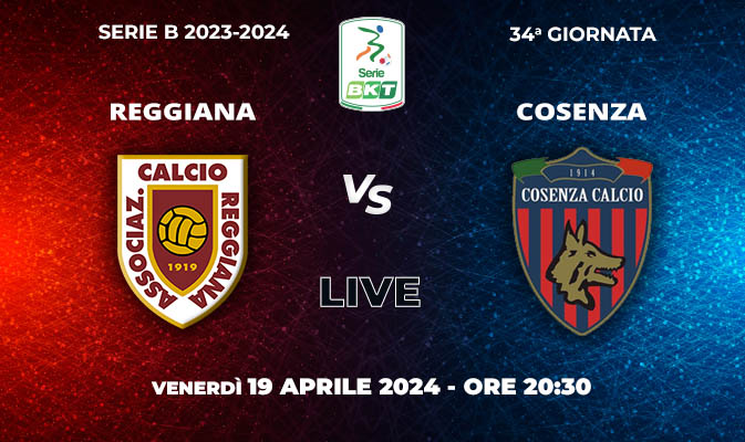 Reggiana-Cosenza Live