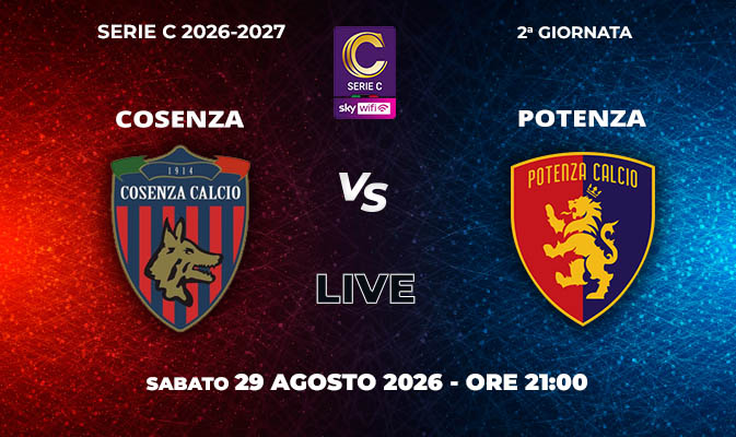 Il Cosenza spreca tanto e il Potenza vince all’ultimo minuto (1-2)